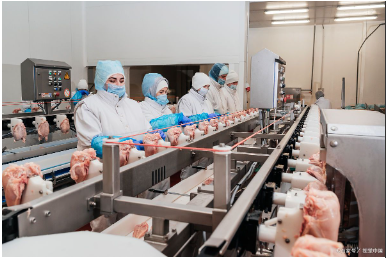 肉類(lèi)加工生產(chǎn)管理現(xiàn)場(chǎng)